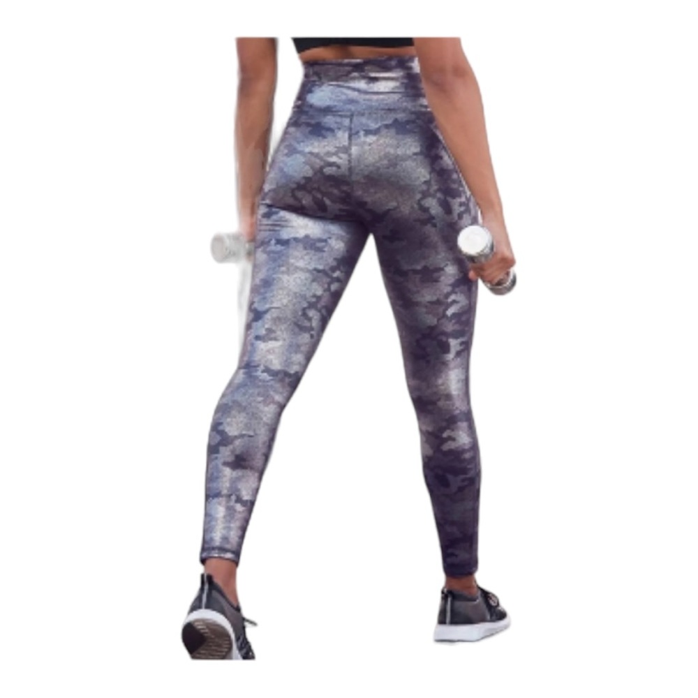 Fabletics Define PowerHold High Waisted Camo Shine 7/8 Legging (449) - Picture 3 of 6
